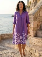 Cargar imagen en el visor de la galería, Galatea | Vestido para paseo vespertino por el jardín