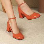 Cargar imagen en el visor de la galería, Celeste™ | Tacones de charol con correa