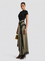 Cargar imagen en el visor de la galería, OLIVE | Conjunto Top y Falda Maxi de Encaje Edición Limitada