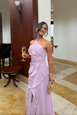 Cargar imagen en el visor de la galería, Eliza | Vestido maxi elegante con volantes para mujer