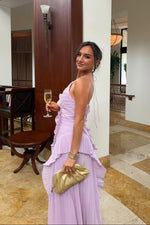 Cargar imagen en el visor de la galería, Eliza | Vestido maxi elegante con volantes para mujer