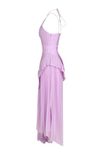 Cargar imagen en el visor de la galería, Eliza | Vestido maxi elegante con volantes para mujer