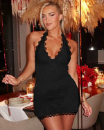 Cargar imagen en el visor de la galería, ARIA | Vestido mini de encaje