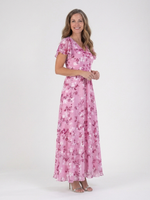 Cargar imagen en el visor de la galería, Montserrat | Vestido maxi de chiffon floral