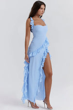 Cargar imagen en el visor de la galería, Ariela | Vestido Largo Con Volantes