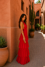 Cargar imagen en el visor de la galería, Vestido Manila en rojo