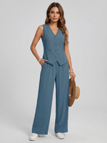 Cargar imagen en el visor de la galería, Sofía | Conjunto Chaleco + Pantalón de regalo