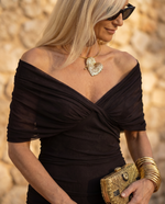 Cargar imagen en el visor de la galería, Vestido maxi elegante para fiesta con escote en corazón