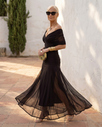 Cargar imagen en el visor de la galería, Vestido maxi elegante para fiesta con escote en corazón