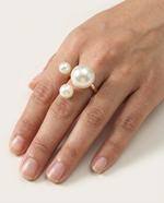 Cargar imagen en el visor de la galería, Anillo Halo de Perla