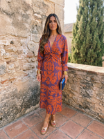 Cargar imagen en el visor de la galería, Silvia™ | Vestido midi con estampado