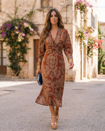 Cargar imagen en el visor de la galería, Silvia™ | Vestido midi con estampado