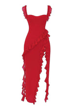 Cargar imagen en el visor de la galería, Ariela | Vestido Largo Con Volantes