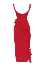 Cargar imagen en el visor de la galería, Ariela | Vestido Largo Con Volantes