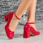 Cargar imagen en el visor de la galería, Celeste™ | Tacones de charol con correa
