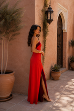 Cargar imagen en el visor de la galería, Vestido Oasis en rojo

