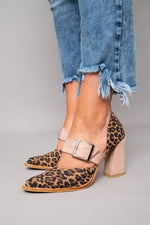 Cargar imagen en el visor de la galería, Llana™ | Tacones de bloque con estampado de leopardo audaz
