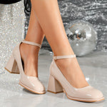Cargar imagen en el visor de la galería, Celeste™ | Tacones de charol con correa
