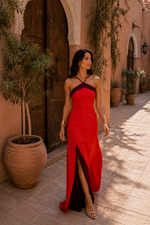 Cargar imagen en el visor de la galería, Vestido Oasis en rojo
