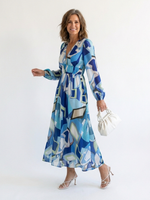 Cargar imagen en el visor de la galería, Althea | Vestido maxi floral de manga larga
