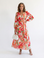 Cargar imagen en el visor de la galería, Althea | Vestido maxi floral de manga larga
