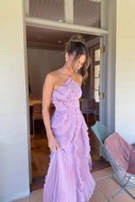 Cargar imagen en el visor de la galería, Eliza | Vestido maxi elegante con volantes para mujer
