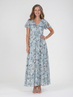 Cargar imagen en el visor de la galería, Montserrat | Vestido maxi de chiffon floral
