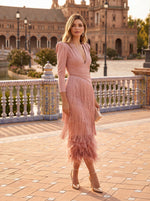 Cargar imagen en el visor de la galería, Salvia | Vestido Flecos
