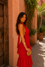 Cargar imagen en el visor de la galería, Vestido Manila en rojo
