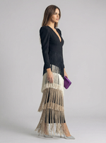Cargar imagen en el visor de la galería, Salvia | Vestido Flecos
