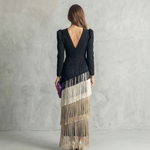 Cargar imagen en el visor de la galería, Salvia | Vestido Flecos
