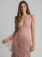 Cargar imagen en el visor de la galería, Salvia | Vestido Flecos
