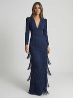 Cargar imagen en el visor de la galería, Salvia | Vestido Flecos
