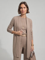 Cargar imagen en el visor de la galería, Conjunto Elena -  cárdigan largo, top y pantalón.
