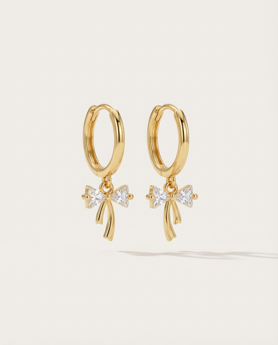 Pendientes con Lazo Mia