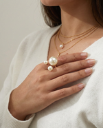 Cargar imagen en el visor de la galería, Anillo Halo de Perla
