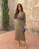Cargar imagen en el visor de la galería, Silvia™ | Vestido midi con estampado
