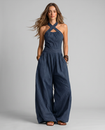 Cargar imagen en el visor de la galería, Ariadna | Mono Elegante Con Escote Cruzado
