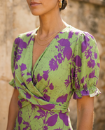 Cargar imagen en el visor de la galería, Andrea | Vestido primaveral estampado
