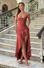 Cargar imagen en el visor de la galería, Samira | Vestido con volantes bajos
